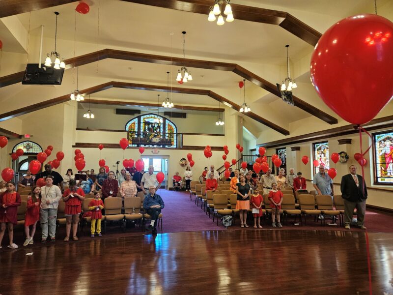 Pentecost Red Balloons